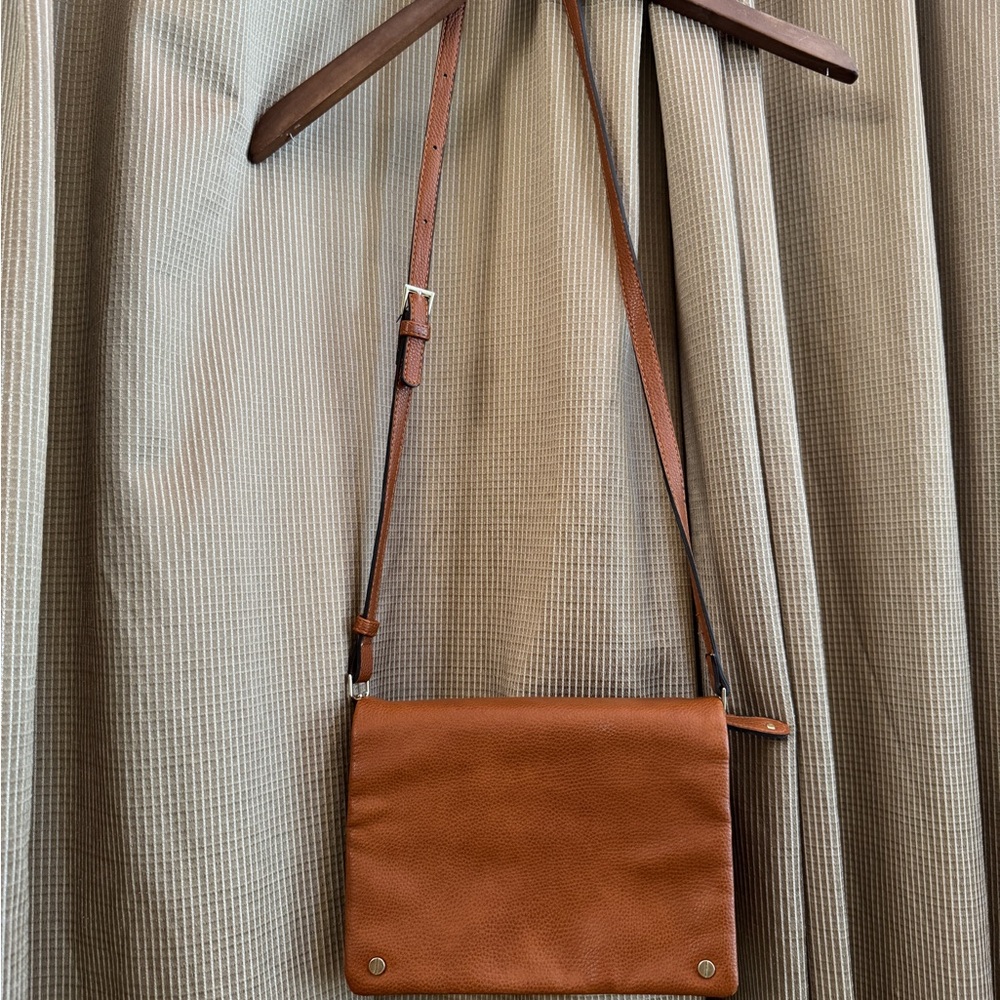 Street Level Tan Crossbody Bag Minimalist Design